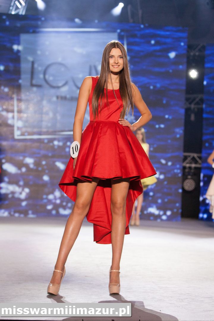 , Miss Polski Nastolatek 2014. Pokaz w sukienkach L&#8217;Emi Atelier, Miss Warmii i Mazur