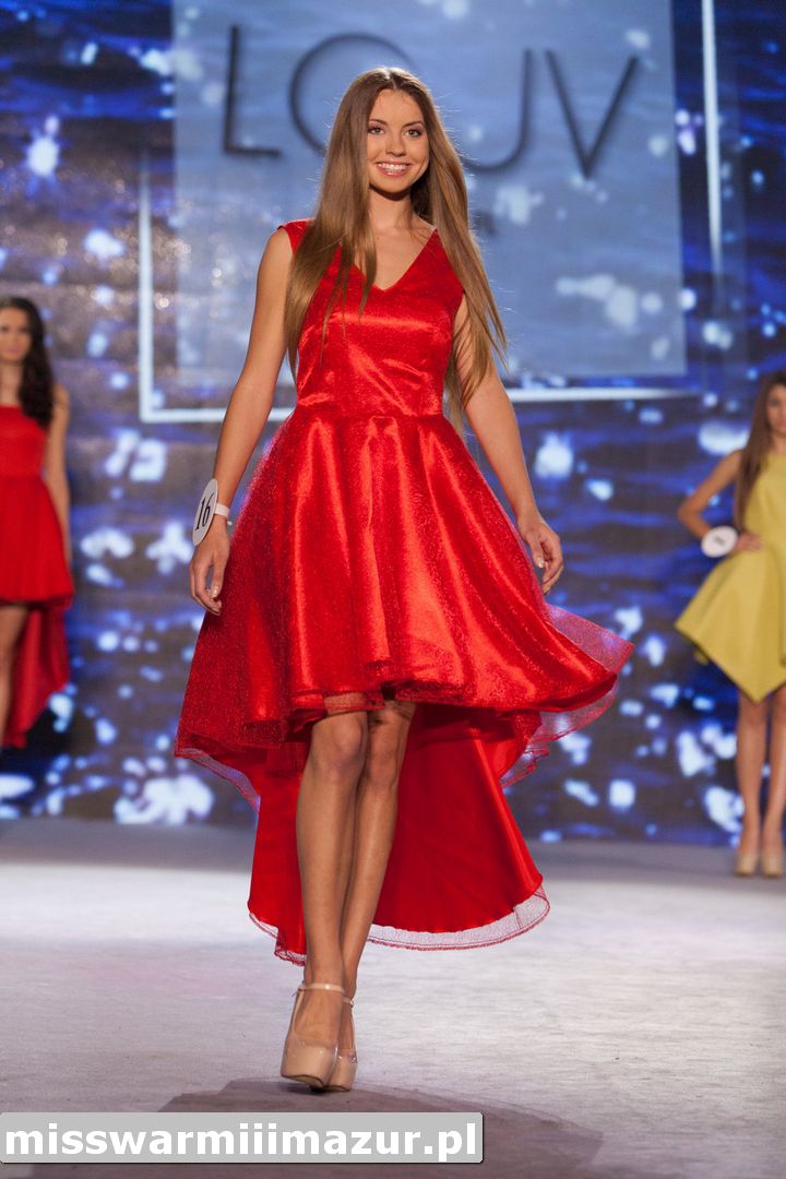 , Miss Polski Nastolatek 2014. Pokaz w sukienkach L&#8217;Emi Atelier, Miss Warmii i Mazur